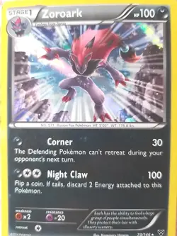 2014 Pokemon Zoroark 73/146 XY Base Holo Rare Card - Image 4