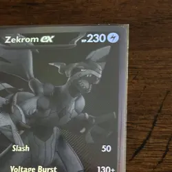 Pokemon TCG Zekrom Ex 172/086 BLK EN Holo Full Art Ultra Rare English Card - Image 3