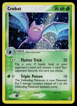 Pokemon Card - Crobat Hidden Legends 3/101 Holo Rare - Image 1