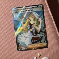 Pokemon TCG Lillie's Determination Trainer Card Holo Rare 169/132 - Image 1