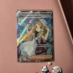 Pokemon TCG Lillie's Determination Trainer Card Holo Rare 169/132 - Image 2