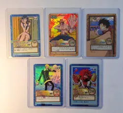 One Piece Carddass Hyper Battle Holo Cards Luffy Ace Robin Sanji Eldoraggo 20/21 - Image 1