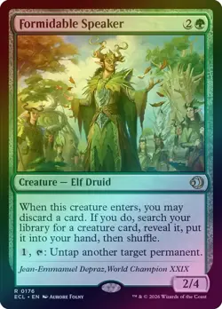 (FOIL) Formidable Speaker (176) - Lorwyn Eclipsed (ECL) - MTG - Image 1