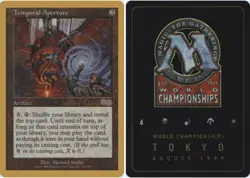 Temporal Aperture - Kai Budde - 1999 ~ Lightly Played World Championship J MTG M - Image 1
