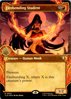 Firebending Student (Showcase Foil) #342 || MTG - Avatar: The Last Airbender - Image 1