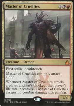MTG RAVNICA REMASTERED MASTER OF CRUELITIES MYTHIC RARE - Image 1