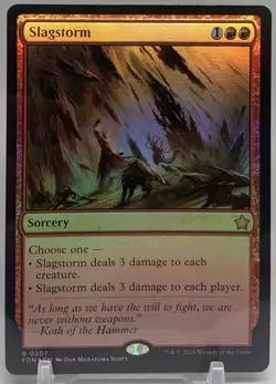 🧙Slagstorm R 0207 Foil FDN: Foundations MTG - Image 1