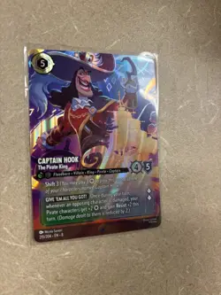 CAPTAIN HOOK The Pirate King ENCHANTED! Disney Lorcana REIGN OF JAFAR 215/204 - Image 4