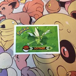 Scyther #123 - 2022 Pokemon Indigo League Sticker Set (Peru) - Image 1