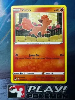 Vulpix 017/195 SWSH Silver Tempest Pokemon TCG Card NM + Cardsaver - Image 1