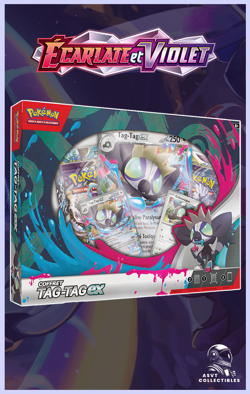 Coffret Tag-Tag Ex Ecarlate & Violet EV Pokemon Carte FR EB & EV 4 Boosters Neuf - Image 1