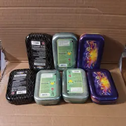 Pokemon TCG Empty Mini Tin Lot of 7 Pokemon No Packs Scorbunny Galarian Pikachu - Image 4