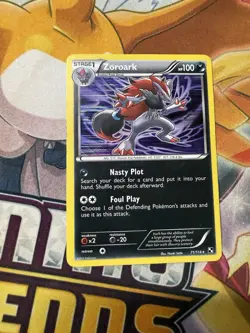 2011 Pokemon TCG Black & White Zoroark Holo Rare 71/114 - Image 1