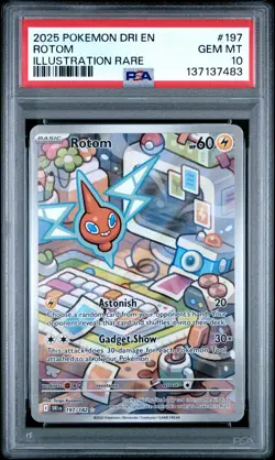 **PSA 10** ENGLISH Pokemon S&V 10:DRI EN - Destined Rivals Rotom 197/182 - Image 1