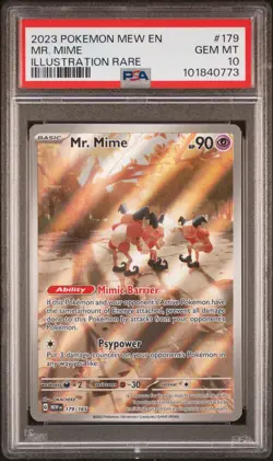 **PSA 10** ENGLISH Pokemon S&V 4.5 MEW EN - 151: Mr. Mime 179/165 - Image 1