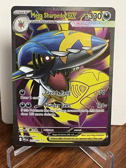 Mega Sharpedo EX 113/094 Me02: Phantasmal Flames Holo Near Mint Pokemon TCG - Image 1