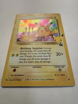 Birthday Pikachu #24 Celebrations Classic Collection Pokemon 2021 NM - Image 2