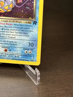 Dark Gyarados (Prerelease) 08/82 Pokemon TCG Team Rocket WOTC Promo Vintage 2000 - Image 5