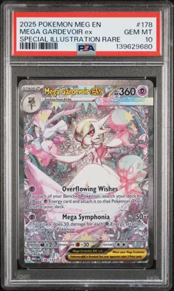 2025 POKEMON MEG EN-MEGA EVOLUTION #178 MEGA GARDEVOIR EX PSA 10 - Image 1