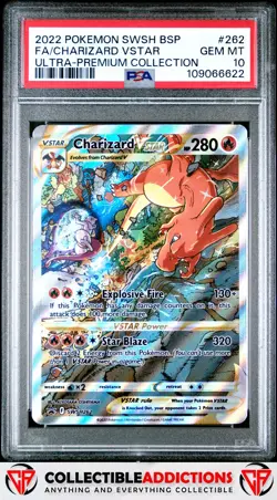 2022 Pokemon Swsh Black Star Promo #262 Charizard Vstar PSA 10 - Image 1