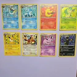 Pokemon TCG Eeveelutions Black & White Eevee Promo Set BW87-94 - Image 1