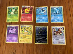 Pokemon TCG Eeveelutions Black & White Eevee Promo Set BW87-94 - Image 1