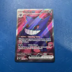 Pokemon TCG Gengar EX Temporal Forces 193/162 Full Art Ultra Rare Card - Image 1