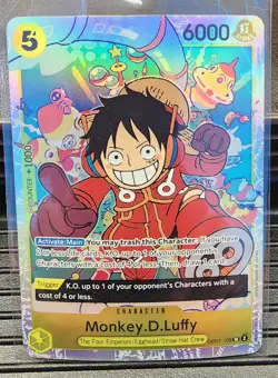 One Piece Monkey D Luffy OP07-109 SR 500 Years In The Future English NM - Image 1