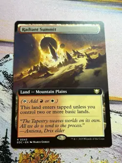 MTG Edge of Eternities EOC Commander 43 Radiant Summit- Rare Borderless - Image 3