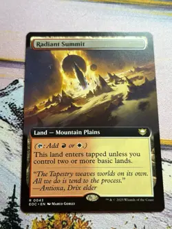 MTG Edge of Eternities EOC Commander 43 Radiant Summit- Rare Borderless - Image 5