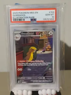 Gumshoos Illustration Rare Mega Evolution 153/132 PSA 10 GEM MINT Pokemon Card - Image 1