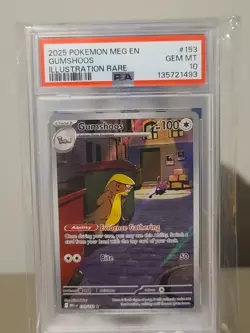 Gumshoos Illustration Rare Mega Evolution 153/132 PSA 10 GEM MINT Pokemon Card - Image 2