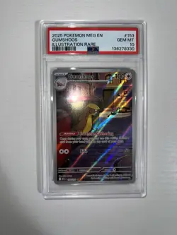 Pokemon TCG Gumshoos 153/132 En Mega Evolutions Illustration Rare PSA 10 - Image 1