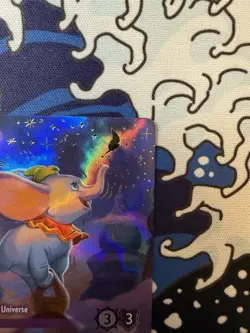 Disney Lorcana Fabled DUMBO NINTH WONDER OF THE UNIVERSE ENCHANTED 228/204 - Image 2