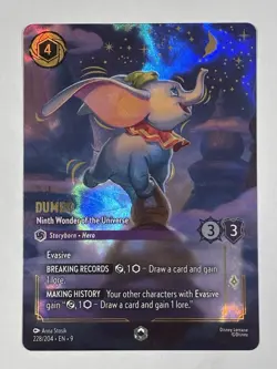 Lorcana TCG Dumbo - Ninth Wonder Of The Universe 228/ 204 (ENCHANTED) - Image 1