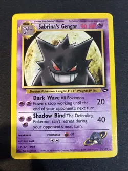 Pokemon TCG Sabrina's Gengar Gym Challenge 29/132 Non-Holo Rare - Image 1
