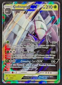 Golisopod GX 2017 Sun & Moon Black Star Promo Full Art Pokemon Card SM62 (HP) - Image 1
