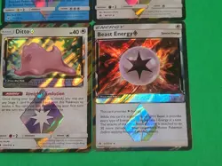Pokemon Rare Holo Prism Cards Lot Of 4 Ditto, Arceus, Volcanion, Beast Energy - Image 4
