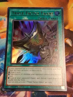 1st ed Triple Tactics Talent BLMM-EN170 Ultra Rare Yugioh Card Light Play - Image 1