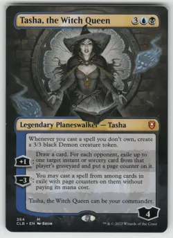 MTG Tasha, the Witch Queen Borderless C Legends: Battle for Baldur's Gate 364 NM - Image 1