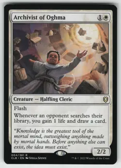 MTG Archivist of Oghma Normal Commander Legends: Battle for Baldur's Gate # 4 NM - Image 1