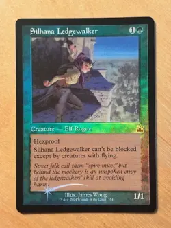 Magic the Gathering MTG Silhana Ledgewalker Retro Frame Foil Ravnica Remastered - Image 1