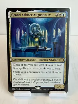 MTG Grand Arbiter Augustin IV White Blue Double Masters 2022 Foil #221 - Image 1