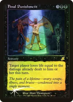 Scourge MTG FOIL Final Punishment Magic - Image 1