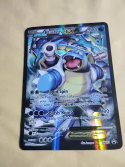 Pokemon TCG Blastoise EX Promo Holo Rare Card XY122 LP - Image 1