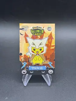 Pokemon Poncho Pikachu Marowak Holo Collectoons Halloween Card 100 Peru US Sell - Image 1