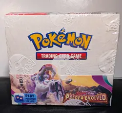 Pokemon Paldea Evolved SV02 Factory Sealed Booster Box 36 Packs (Case Fresh) - Image 1