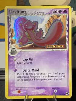 Pokemon TCG Lickitung (Delta Species) 19/101 Dragon Frontiers Reverse Holo 2006 - Image 1