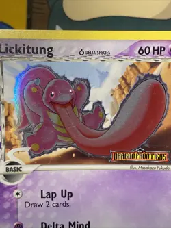 Pokemon TCG Lickitung (Delta Species) 19/101 Dragon Frontiers Reverse Holo 2006 - Image 2