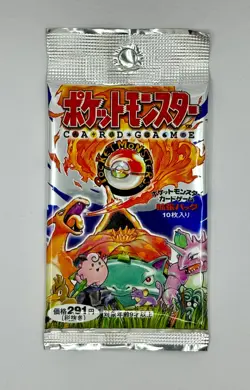 16.45 g Japanese Base Set Pokemon TCG Sealed Pack 1996 291 Yen - Image 2